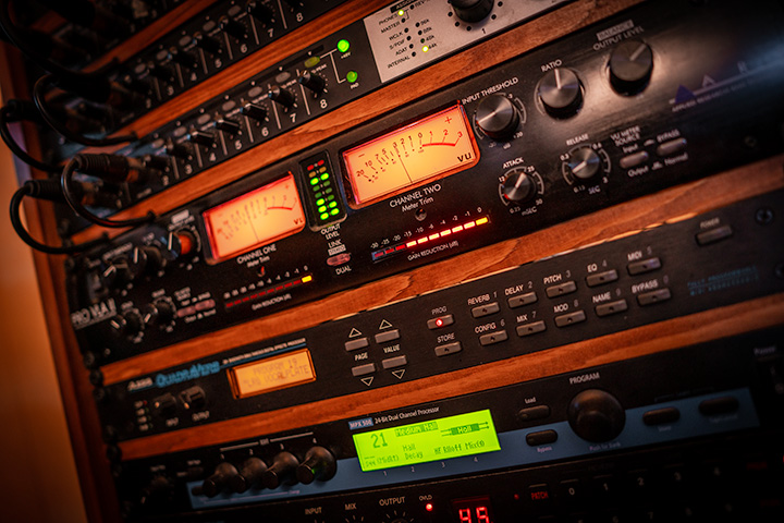 Outboard mixing gear - compressor, lexicon reverbs